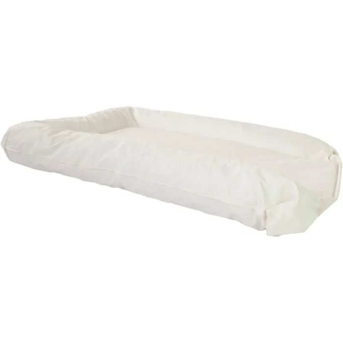 Tineo Matelas à langer - Modèle Flocons en PVC écru - 50x70 cm - Mousse moelleuse, bords rehaussés, imperméable et facile à nettoyer - Pour tables à langer universelles