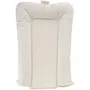 Tineo Matelas à langer - Modèle Flocons en PVC écru - 50x70 cm - Mousse moelleuse, bords rehaussés, imperméable et facile à nettoyer - Pour tables à langer universelles