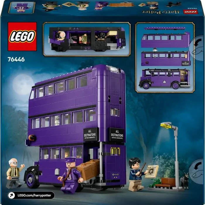 LEGO 76446 Jeu de Construction Harry Potter Aventure en Magicobus, 499 Pièces, Set basé sur Le Prisonnier d'Azkaban, Enfants Dès 8 Ans