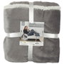 Home Deco Factory Couverture Grise 127x178 cm pour Pied de Lit