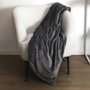 Home Deco Factory Couverture Grise 127x178 cm pour Pied de Lit