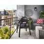 Weber Q1200N - Barbecue à gaz sur support, 1 brûleur 2.94 kW, allumage piézo, noir, surface cuisson 46x36 cm, 8 personnes