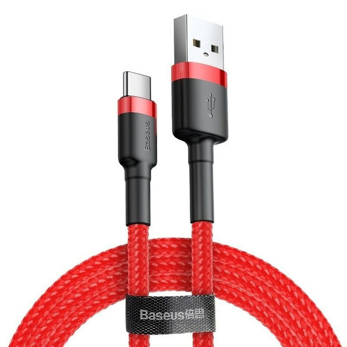 Baseus Câble USB A vers USB C Cafule Rouge 24 2 m Baseus Câble USB A vers USB C Cafule Rouge 24 2 m