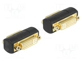 DELOCK Adaptateur DVI-I (24+5) socle de deux côtés, noir