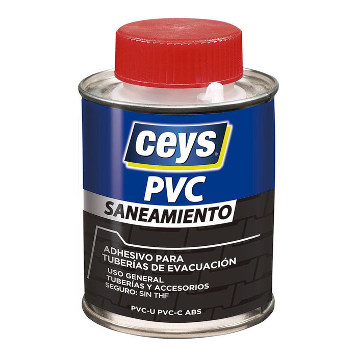 Ceys Adhésif PVC assainissement avec pinceau 250 ml Ceys Adhésif PVC assainissement avec pinceau 250 ml