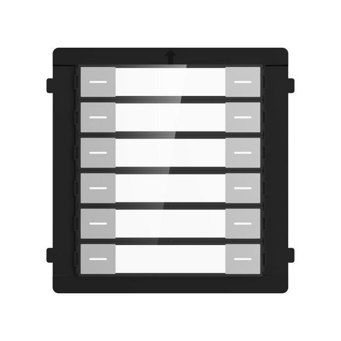 Hikvision Module Nametag pour station de porte modulaire - 12 boutons dappel, protection IP65, série Pro