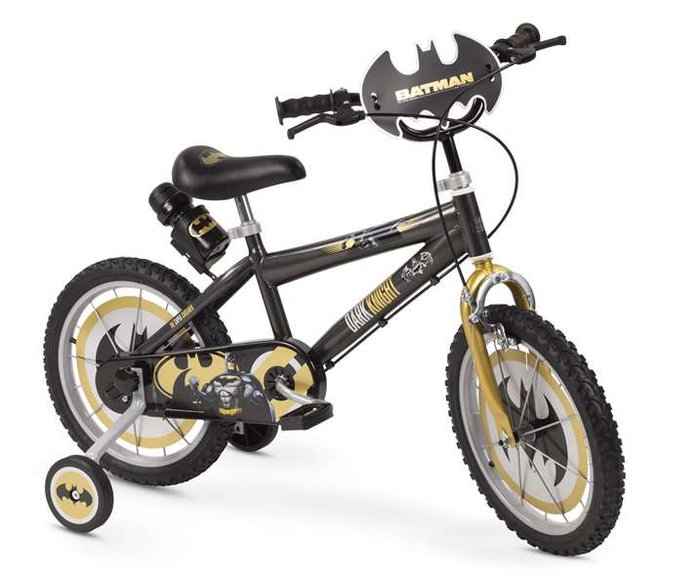 Toimsa Bicicleta Batman 16" pour enfants de 5 à 8 ans, vélo en fer 16 pouces