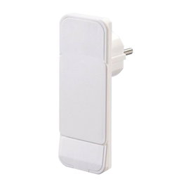 FNP CEE 7/7 Fiche plate bipolaire 16A 250V blanc avec prise de terre latérale