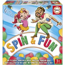 Educa Spin & Fun - Jeu d'équilibre et d'agilité pour 2 à 4 joueurs - À partir de 5 ans