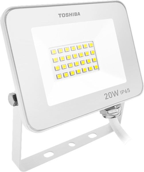 TOSHIBA Projecteur LED 20W 6500K IP65 - blanc
