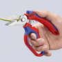 Knipex Ciseaux pour électriciens avec lame inclinée
