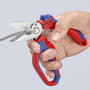 Knipex Ciseaux pour électriciens avec lame inclinée