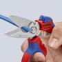 Knipex Ciseaux pour électriciens avec lame inclinée