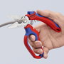Knipex Ciseaux pour électriciens avec lame inclinée