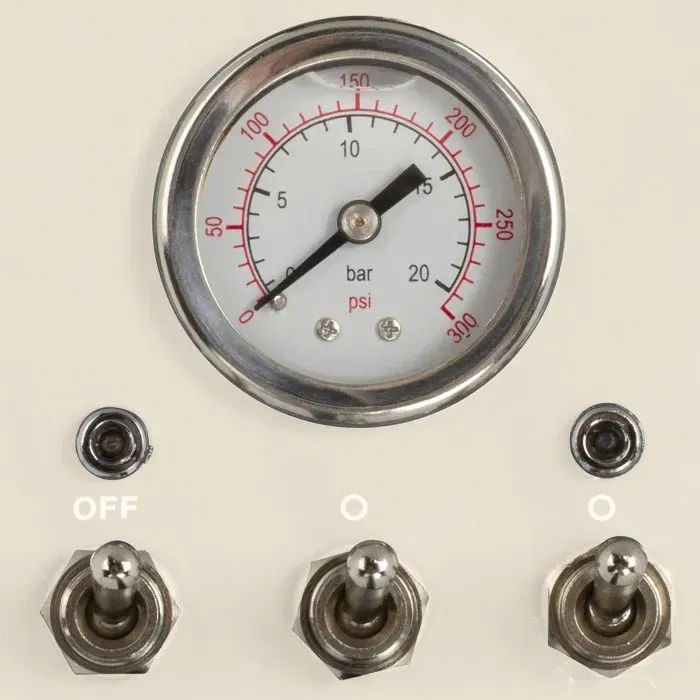 Livoo Machine à café expresso DOD174C 1350 W 15 bars avec buse vapeur inox, compatible dosettes ESE et filtres, réservoir 1,5 L amovible, couleur crème