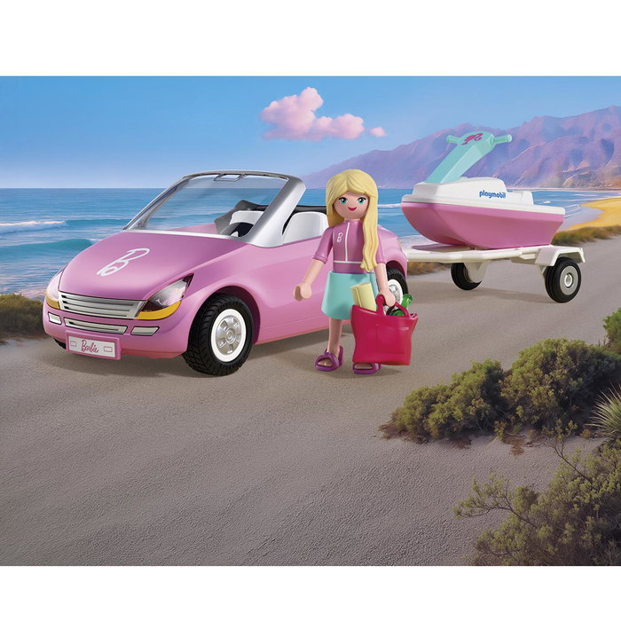 Playmobil Barbie Descapotable avec Moto Aquatique 72123 - Jeu d'Eau et Plage, Langue Espagnole, +4 Ans Playmobil Barbie Descapotable avec Moto Aquatique 72123 - Jeu d'Eau et Plage, Langue Espagnole, +4 Ans