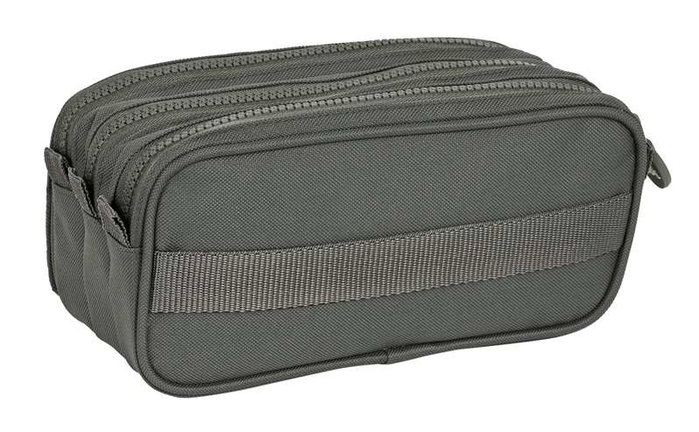 Kappa Basics Portatodo Triple Big - Sac de rangement pliable en polyester 600D - Gris - 21.5x10x8 cm