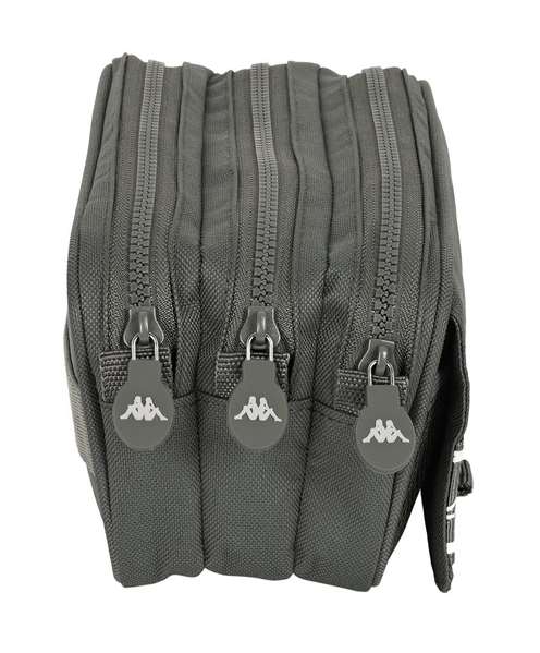 Kappa Basics Portatodo Triple Big - Sac de rangement pliable en polyester 600D - Gris - 21.5x10x8 cm