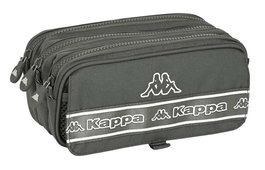 Kappa Basics Portatodo Triple Big - Sac de rangement pliable en polyester 600D - Gris - 21.5x10x8 cm