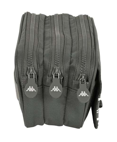 Kappa Basics Portatodo Triple Big - Sac de rangement pliable en polyester 600D - Gris - 21.5x10x8 cm