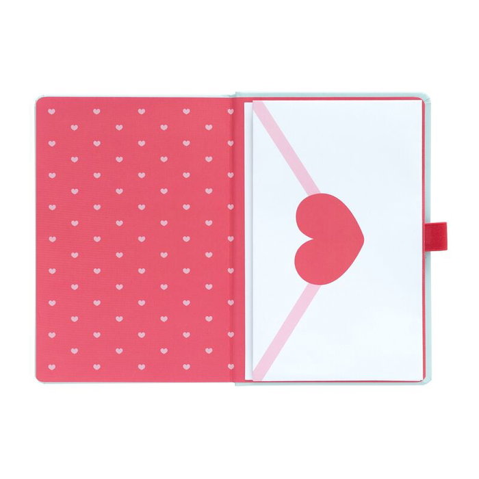 ERIK - Carnet A5 premium 96 pages Pusheen Purrfect Love avec couverture rigide, élastique et stylo projecteur ERIK - Carnet A5 premium 96 pages Pusheen Purrfect Love avec couverture rigide, élastique et stylo projecteur