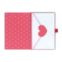ERIK - Carnet A5 premium 96 pages Pusheen Purrfect Love avec couverture rigide, élastique et stylo projecteur