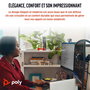 Poly Micro-casque Blackwire 3310 certifié Microsoft Teams avec adaptateur USB-C / USB-A et conforme TAA