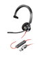 Poly Micro-casque Blackwire 3310 certifié Microsoft Teams avec adaptateur USB-C / USB-A et conforme TAA