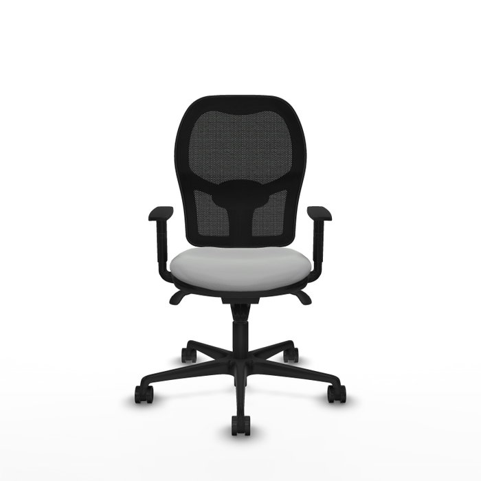 Piqueras y Crespo Chaise de Bureau Jorquera Gris Clair et Noir