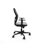 Piqueras y Crespo Chaise de Bureau Jorquera Gris Clair et Noir