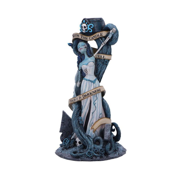 Nemesis Now Bougeoir Les Noces funèbres With This Candle Vow 19 cm