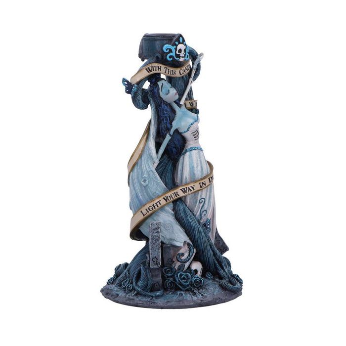 Nemesis Now Bougeoir Les Noces funèbres With This Candle Vow 19 cm