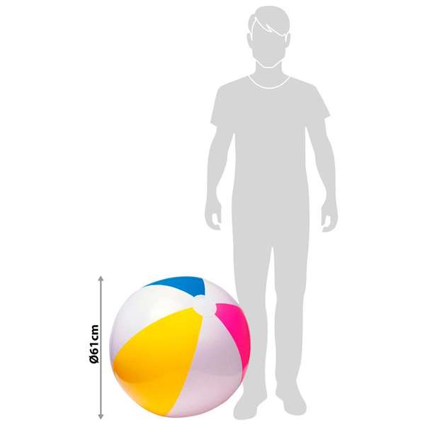 Intex - Ballon gonflable pour enfants, 61 cm de diamètre, PVC, pour + 3 ans (36 mois)