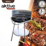 Color Baby Barbecue à charbon de bois rond Aktive, 51 cm x 51 cm x 82 cm