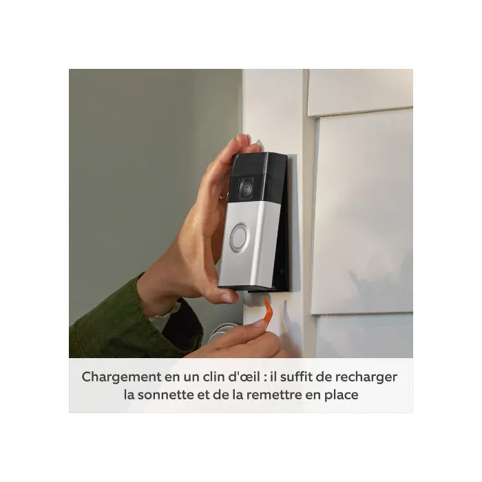 Blink - Sonnette Vidéo Sans Fil Intelligente - 1440p HD - Notifications - Compatible avec Système Blink