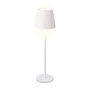 Lumineo Lampe LED de table rechargeable blanc 27 cm