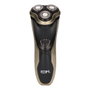 Edm Rasoir électrique rechargeable 3 W, triple tête flottante, autonome 45 min, noir et doré