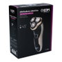 Edm Rasoir électrique rechargeable 3 W, triple tête flottante, autonome 45 min, noir et doré