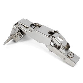 HERRAJES ALK Bisagra PUMA Ø35 Clip Cam Codo Acodado 165º Amortiguada Acero Níquel para Muebles