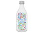 Vivalto Bouteille avec bouchon en acier Water Cool 1 L verre et acier 9x26x9 cm transparent argent (Set de 12)