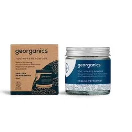 Georganics Dentifrice Mineral à la Menthe en Poudre 60ml - Blanchissant et Détartrant Naturel