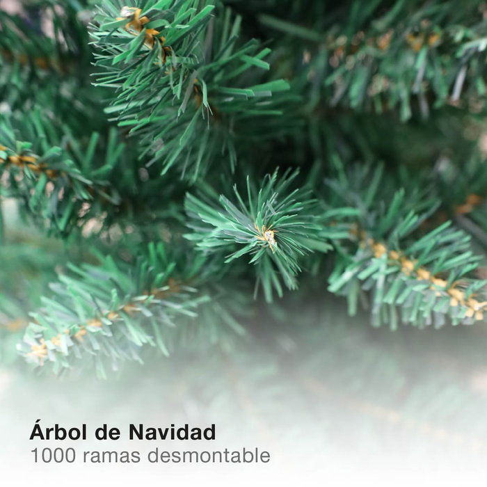 Bambasy Arbre de Noël artificiel Kelo 2,1 m, 1000 branches, Vert Bambasy Arbre de Noël artificiel Kelo 2,1 m, 1000 branches, Vert