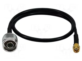 LOGILINK Câble coaxial N mâle vers RP-SMA mâle, 0,5 m, noir