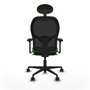 Piqueras y Crespo Chaise de Bureau avec Appui-tête Jorquera 3D036N1 Vert