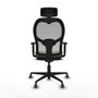 Piqueras y Crespo Chaise de Bureau Jorquera 1D036G2 Vert Olive