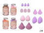 BERILO Lot de 14 éponges de maquillage assorties - 4 couleurs