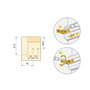 Emuca Kit de 2 profilés supérieurs Gola, 2,35 m, Blanc