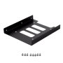 Unykach Adaptateur 2.5" vers 3.5" Métallique Noir - Convertisseur Baie SSD/HDD