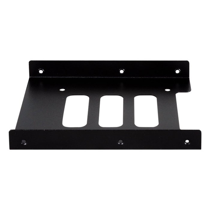 Unykach Adaptateur 2.5" vers 3.5" Métallique Noir - Convertisseur Baie SSD/HDD