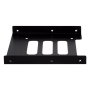 Unykach Adaptateur 2.5" vers 3.5" Métallique Noir - Convertisseur Baie SSD/HDD